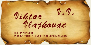 Viktor Vlajkovac vizit kartica